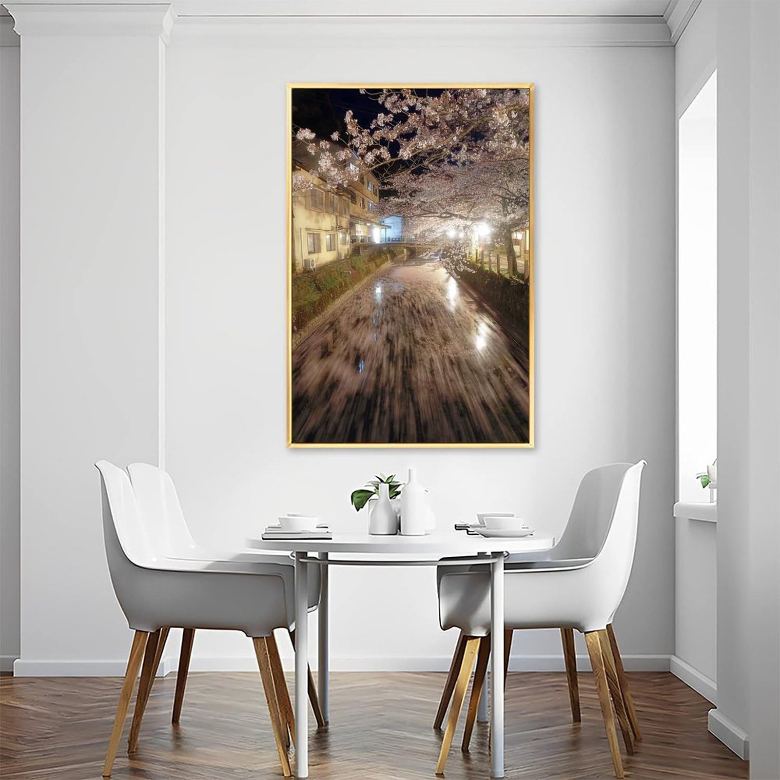 Amazon.co.jp: 絵画 兵庫県 城崎温泉の花筏インテリア 絵画 日本の風景